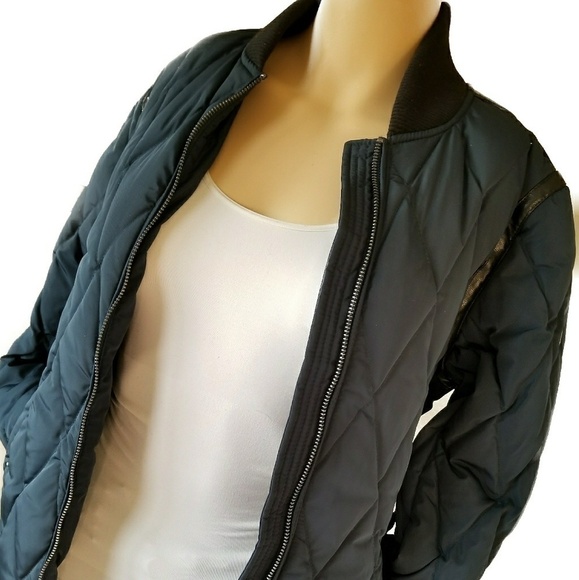 𝅺NEW! MICHAEL KORS Diamond Quilted Bomber Jacket Coat. - Picture 3 of 8